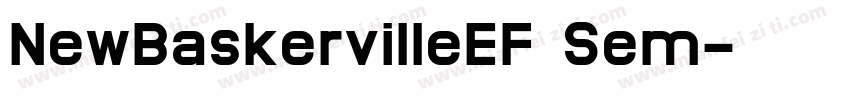 NewBaskervilleEF Sem字体转换